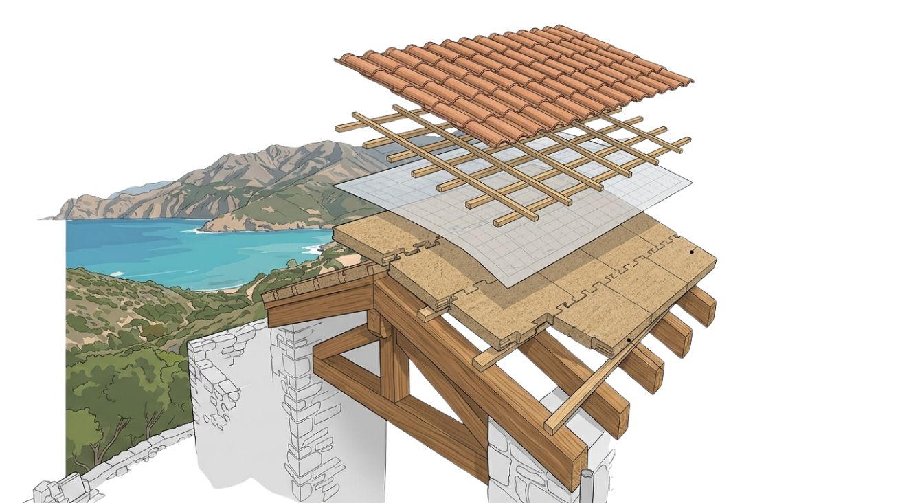 Le Sarking : la solution idéale pour isoler sa toiture par l'extérieur en Corse